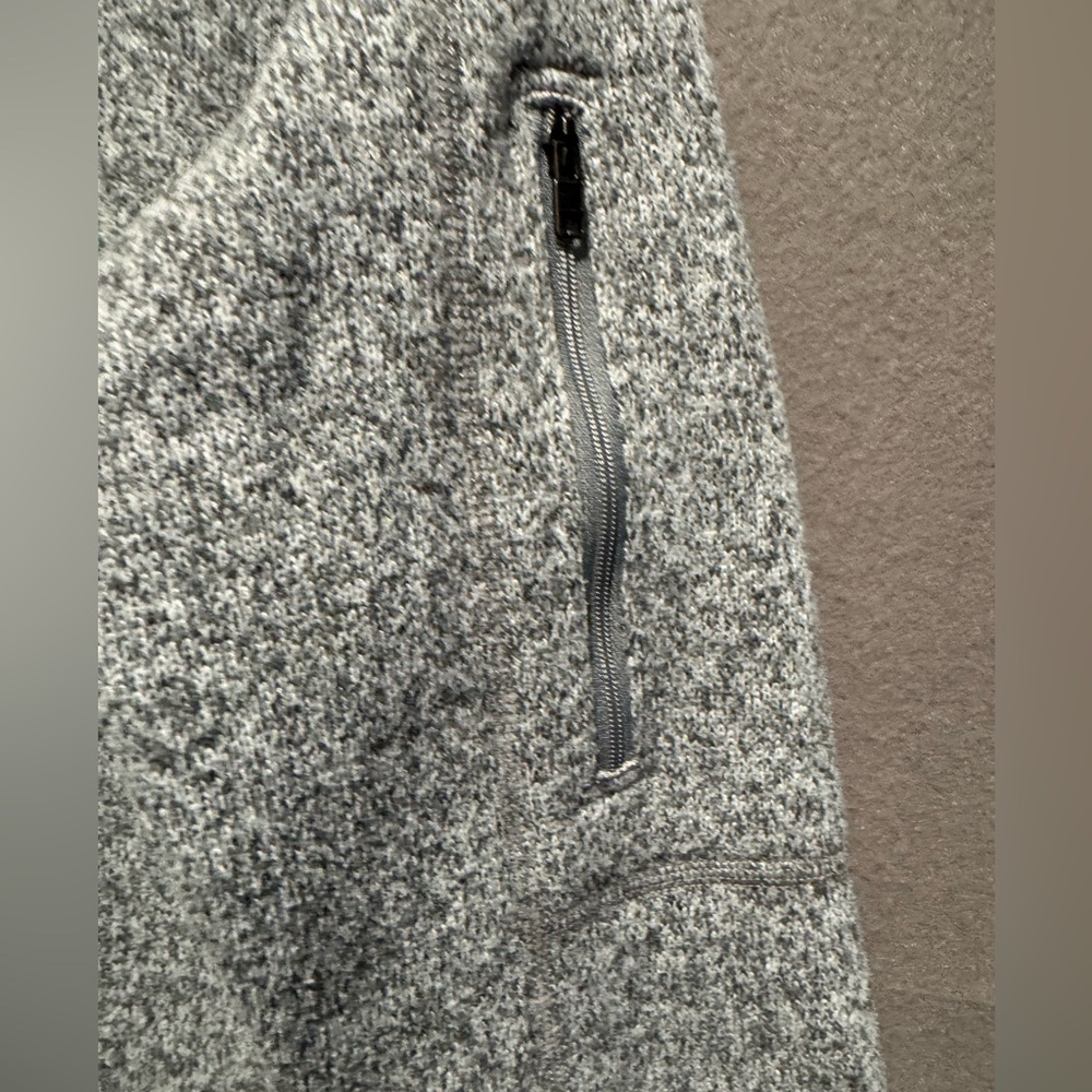 Patagonia Half Zip Better Sweater Heather Gray Fleece Jacket - Picture 4 of 8